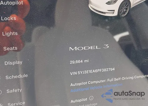 2023 Tesla Model 3 Rear-Wheel Drive z USA, uszkodzony, nr VIN 5YJ3E1EA6PF382794
